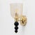 Italian Murano Glass Wall Sconces with Gold Dust Inclusions and Brass, 2000, Set of 2 For Sale - Image 6 of 10