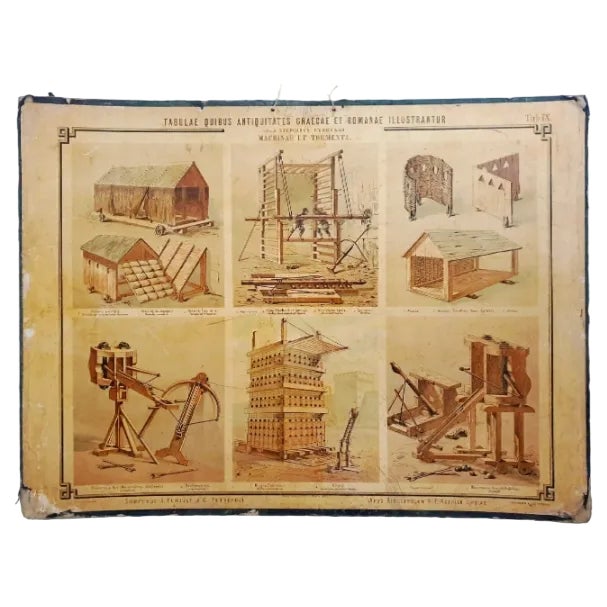 Stephanus Cybulski, Machinae et Tormenta, Plate IX, 1895, Collotype Print For Sale