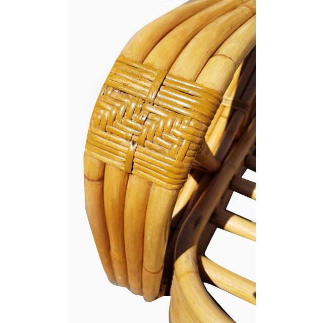 Paul Frankl 1930s Paul T. Frankl 4-Strand Square Pretzel Round-Back 3-Seat Sofa Restored For Sale - Image 4 of 7