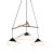 Wood Daniel Becker 'Emily 3' Chandelier in Matte Black For Sale - Image 7 of 13
