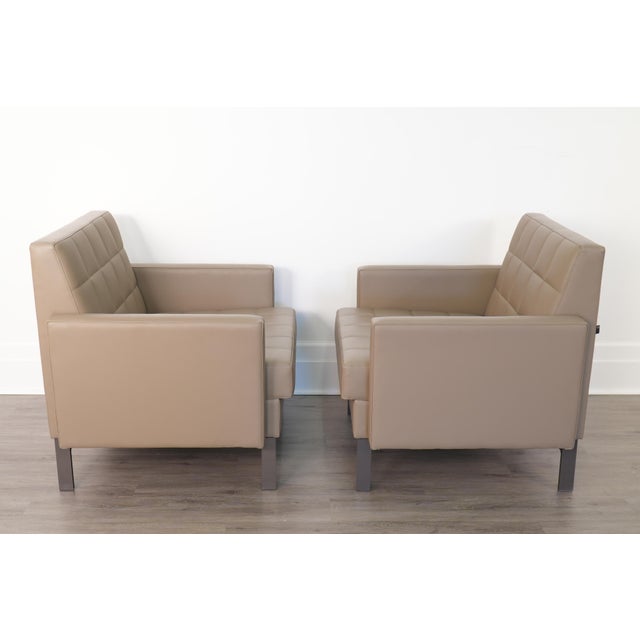 Steelcase Pair Millbrae Modern Lounge Chairs by Coalesse - Steelcase For Sale - Image 4 of 11