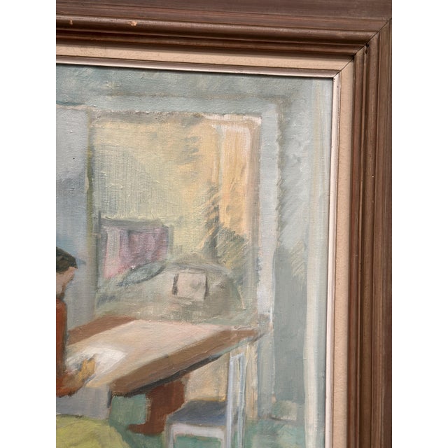 Sigge Ljungkvist, The Letter Writer, 1947, Oil on Canvas, Framed For Sale - Image 15 of 18