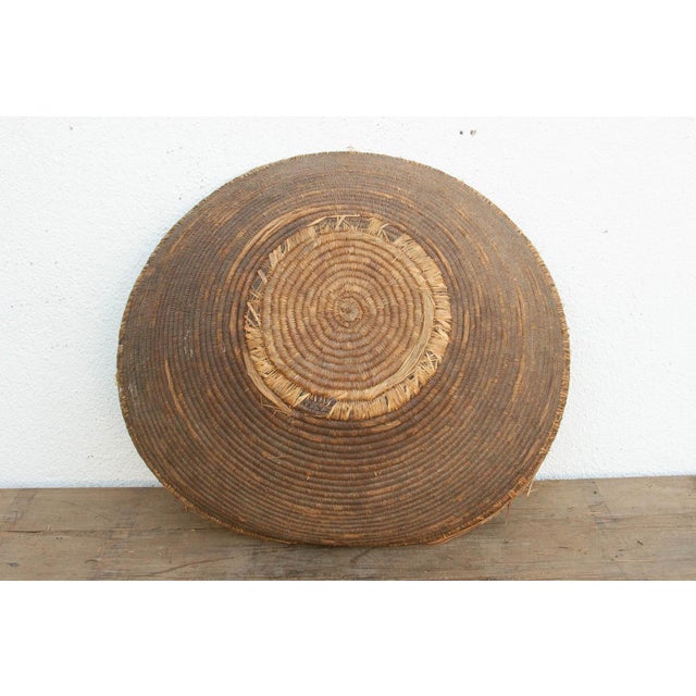 Large Antique 28" Dm Tribal Harvest Bowl For Sale In Los Angeles - Image 6 of 9