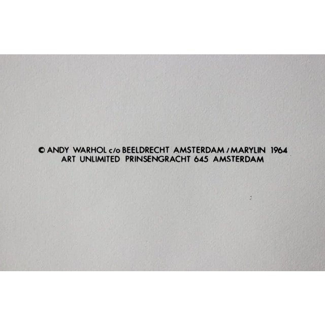 Paper Andy Warhol Exbition Poster, 1970s For Sale - Image 7 of 8
