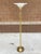 Metal Modernist Solid Brass Tulip Torchiere Floor Lamp Milk Glass Diffuser by the Stiffel Company For Sale - Image 7 of 13