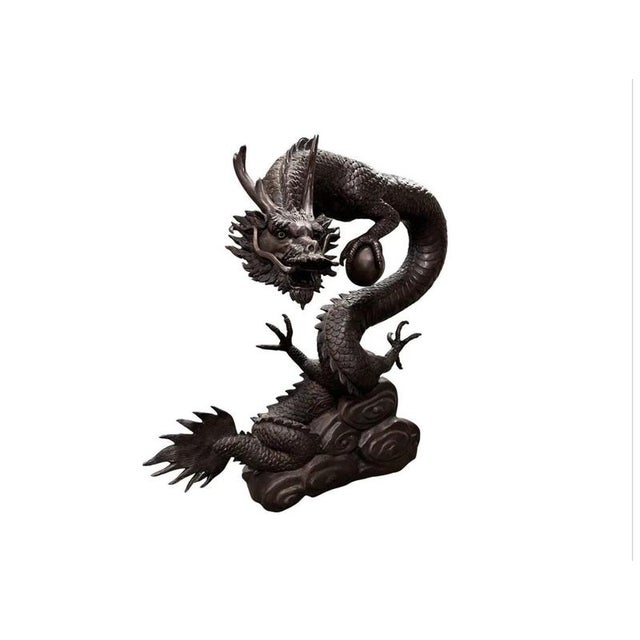 2000 - 2009 Large Bronze Chinese Dragon Water Feature Sculpture For Sale - Image 5 of 8