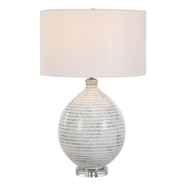 Clary Horizontally Striped Table Lamp For Sale