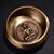 Vintage Tibetan Singing Bowl With Wooden Mallet & Script For Sale - Image 4 of 9