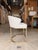 Contemporary Vanguard Ivory Counter Stool With Brass Legs For Sale - Image 3 of 6