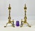 Mid 20th Century Pair of Vintage Brass Urn & Spiral Federal Style Flame Top Andirons – Claw & Ball Feet For Sale - Image 5 of 13