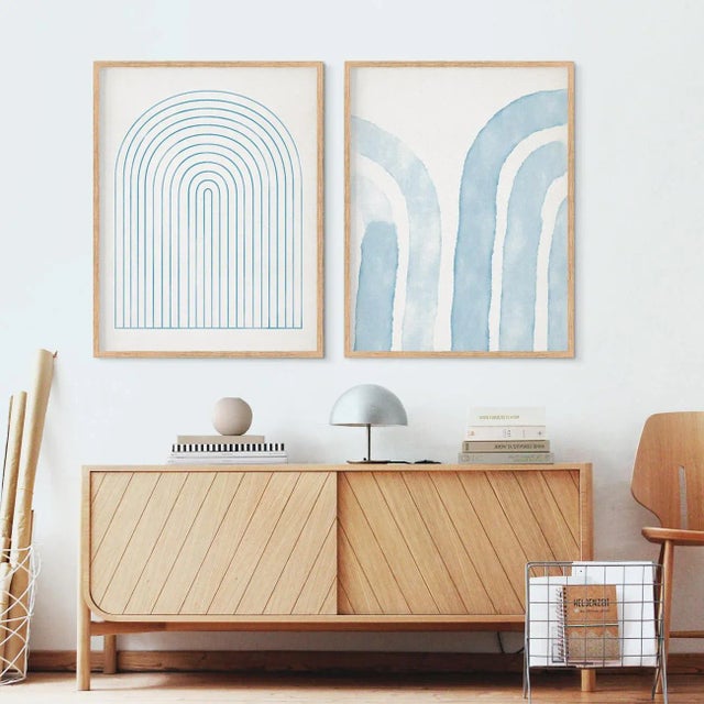 Contemporary Contemporary Minimalist Abstract Giclee Prints - a Pair For Sale - Image 3 of 6