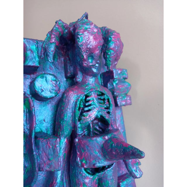 2020s Contemporary Relief Sculpture Painting by Diane Grant For Sale - Image 5 of 12