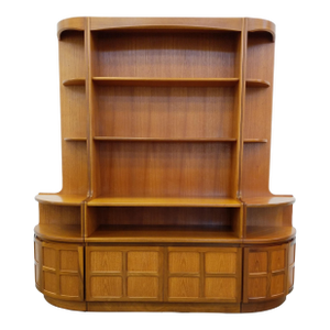 Vintage Mid Century Modern Teak Sideboard / Hutch by Nathan