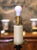 Early 20th Century French Louis XIII Beech Barley Twist Floor Lamp With Table For Sale - Image 4 of 8