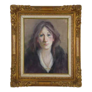 "The Irish Woman" Pastel Portrait Painting by Anne "Nancy" Reilly