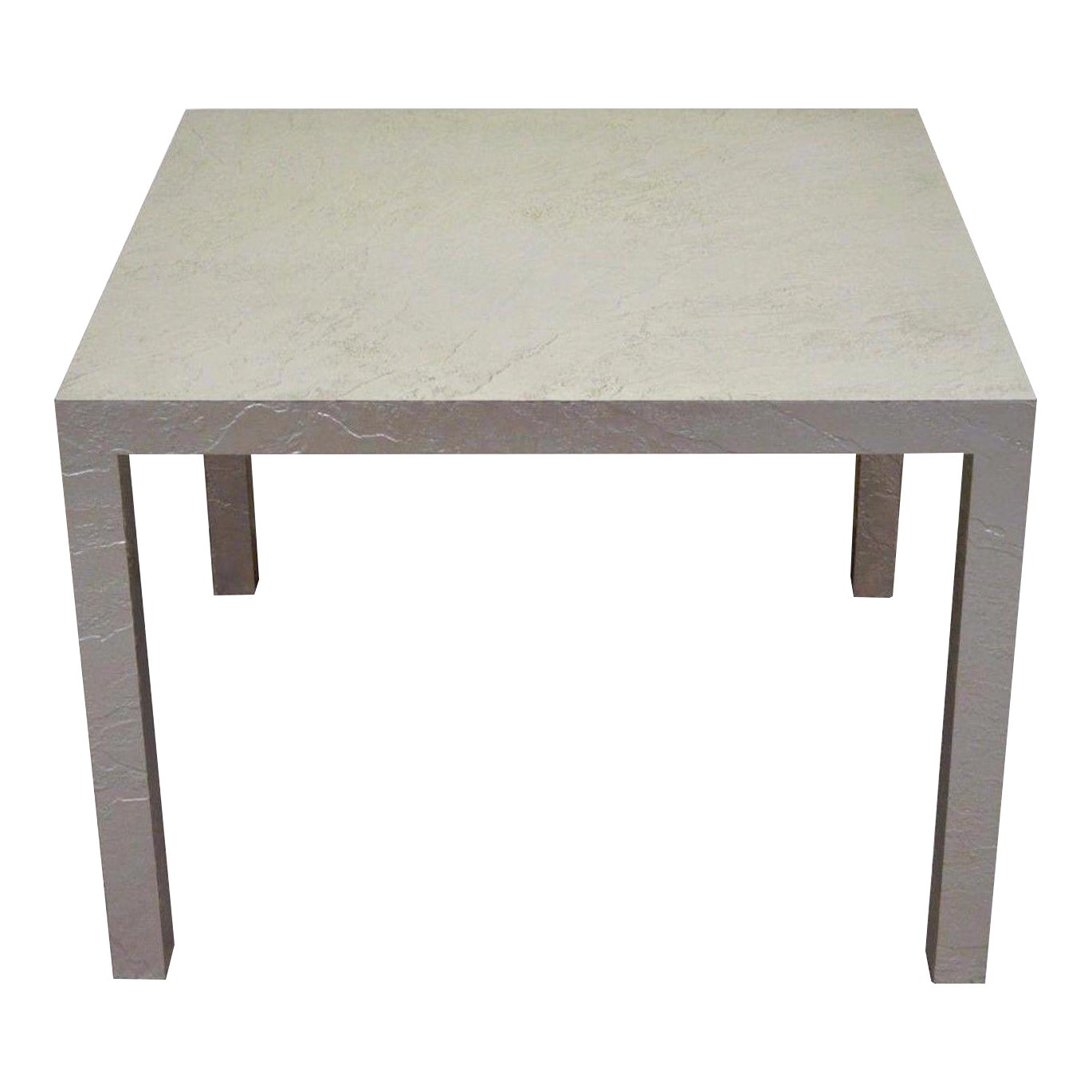 Vintage Mid Century Modern Silver Square Parsons Coffee Side Occasional Table Chairish