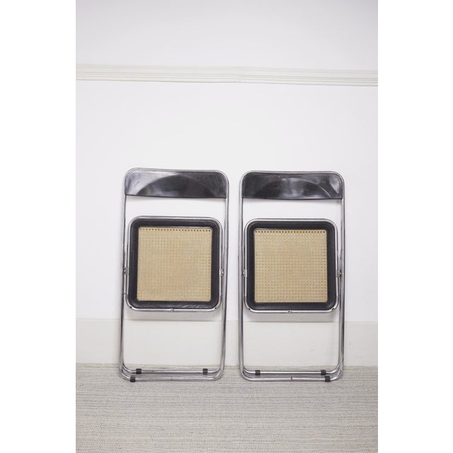 Vintage Italian Folding Chairs in Chrome, 1960s, Set of 2 For Sale - Image 12 of 18