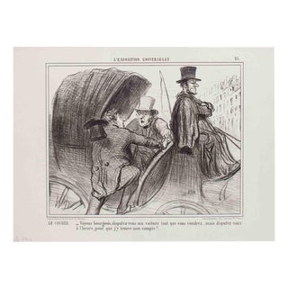 Honoré Daumier, L'Exposition Universelle, Lithograph, 1855 For Sale