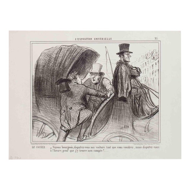 Honoré Daumier, L'Exposition Universelle, Lithograph, 1855 For Sale