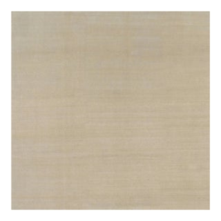 Rug & Kilim’s Oversized Contemporary Textural Solid Rug in Beige Tones - 12x12 For Sale