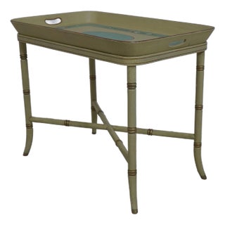 Maitland Smith Paint Decorated Venetian Serving Coffee Table For Sale
