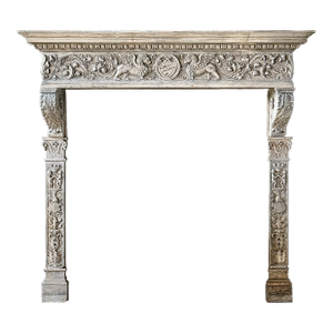 Marble Mantel Antique Italian Renaissance Style
