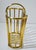Mid-Century Modern MCM Brass Oval Spindle Magazine Rack Holder For Sale - Image 3 of 7