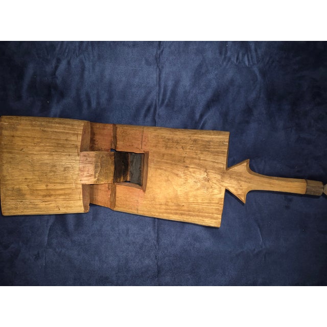 Vintage Mbuzi, a Traditional Folding Coconut-Grater Stool For Sale In Palm Springs - Image 6 of 10