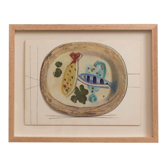 1948 Framed Lithographic Plate, Céramiques De Picasso For Sale