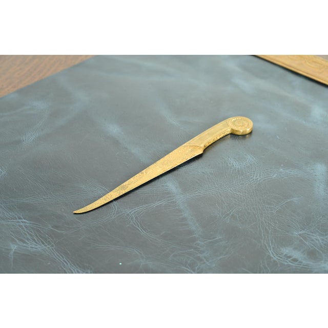 Art Deco Tiffany Studios New York Adam Pattern Bronze Doré Letter Opener For Sale - Image 3 of 10