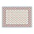 Handmade Cotton Vegetable Dyed Rug, White, Sky Blue and Terracotta Star Dhurrie-4'x6' For Sale
