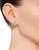 3.5 Carat, 7 Diamond Floral Cluster Flower Stud Earrings in 14 Karat White Gold For Sale - Image 4 of 8