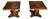Pair of highly figured burl walnut topped pedestals, with inverted quatrefoil walnut base, truly make for a stunning pair...